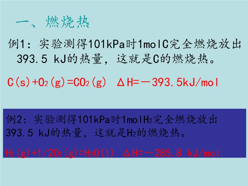 高中化学 第一章 化学反应与能量 中和热 燃烧热 能源_第2页