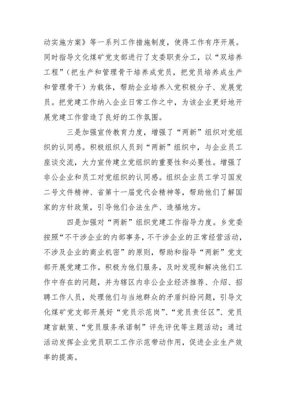 新仁苗族乡新经济组织和新社会组织党建工作汇报材料_第3页