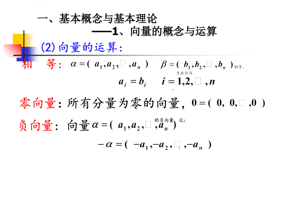 考研基础复习（线性代数）向量课件_第3页