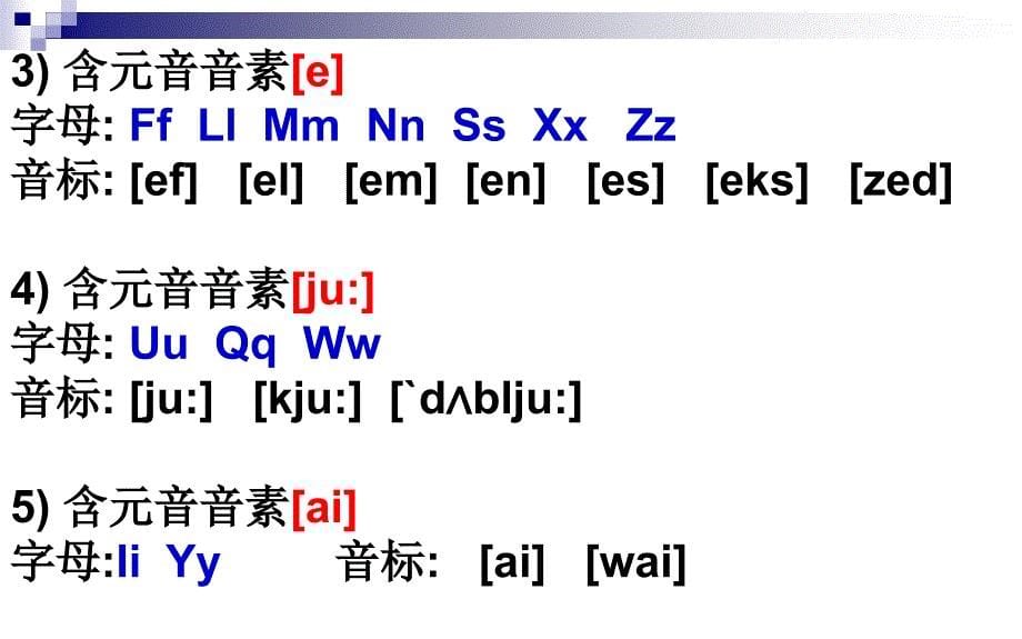 26个英 文字母发音书写_第5页