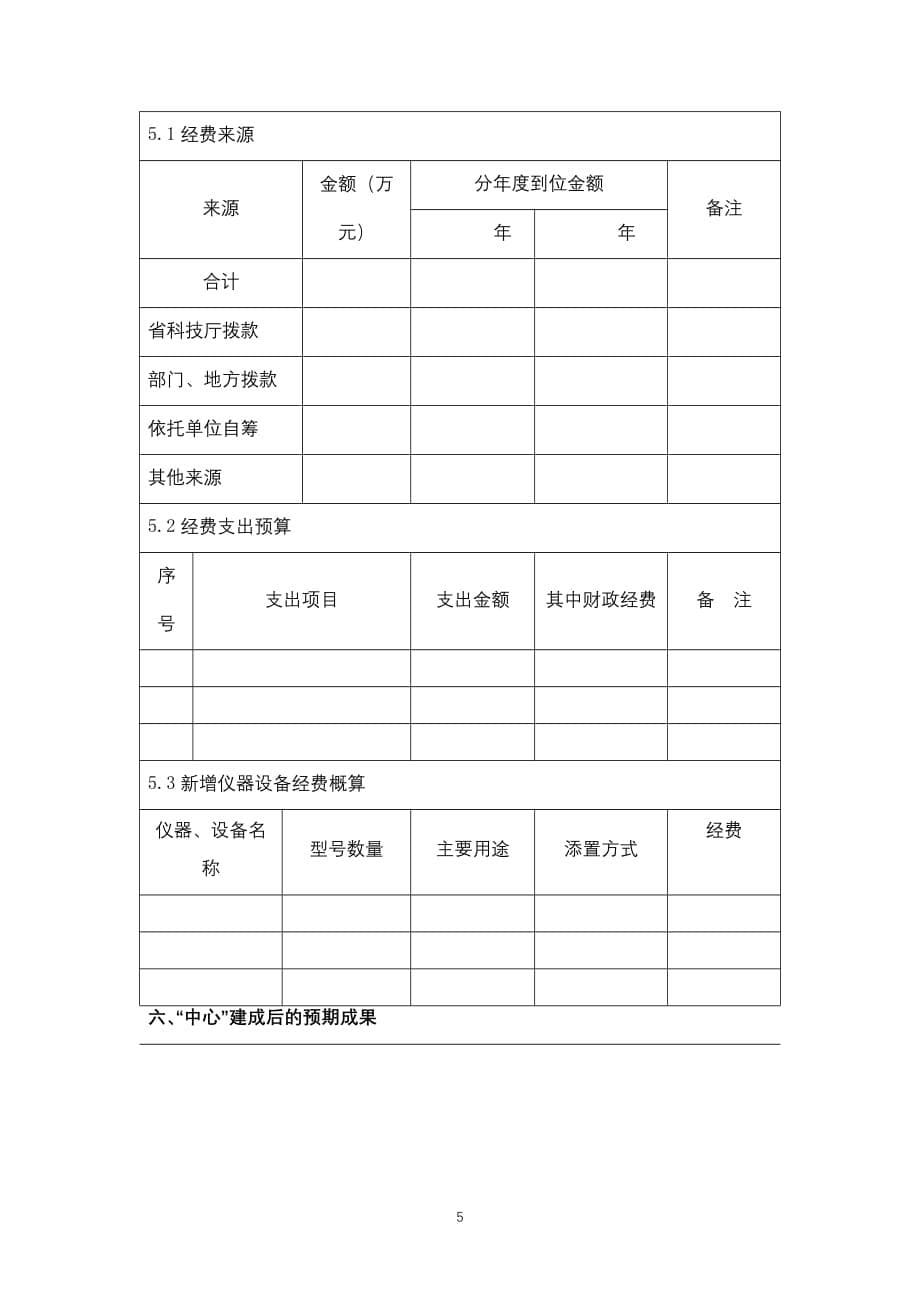 湖南省科技计划项目合同书(创新平台与人才计划)模板_第5页