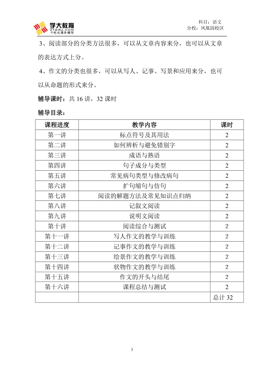 六年级级语文辅导计划-_第3页