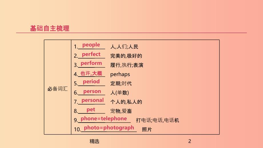 北京市201X年中考英语一轮复习 第一篇 教材梳理篇 第13课时 课件_第2页