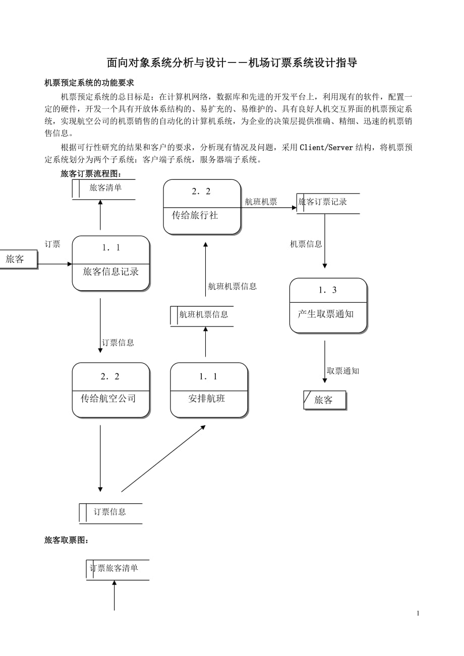 机场订票系统设计指导-2006new.doc_第1页