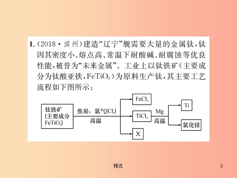 广西专版201X年中考化学总复习中考6大题型轻松搞定题型复习三流程图之三金属资源的回收和利用课件_第3页