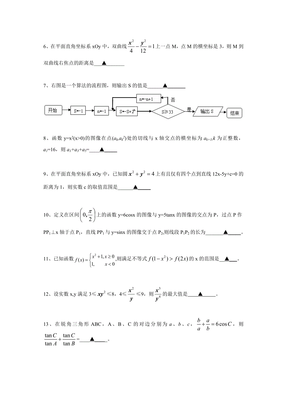 2010江苏省高考数学真题(含答案) ._第2页