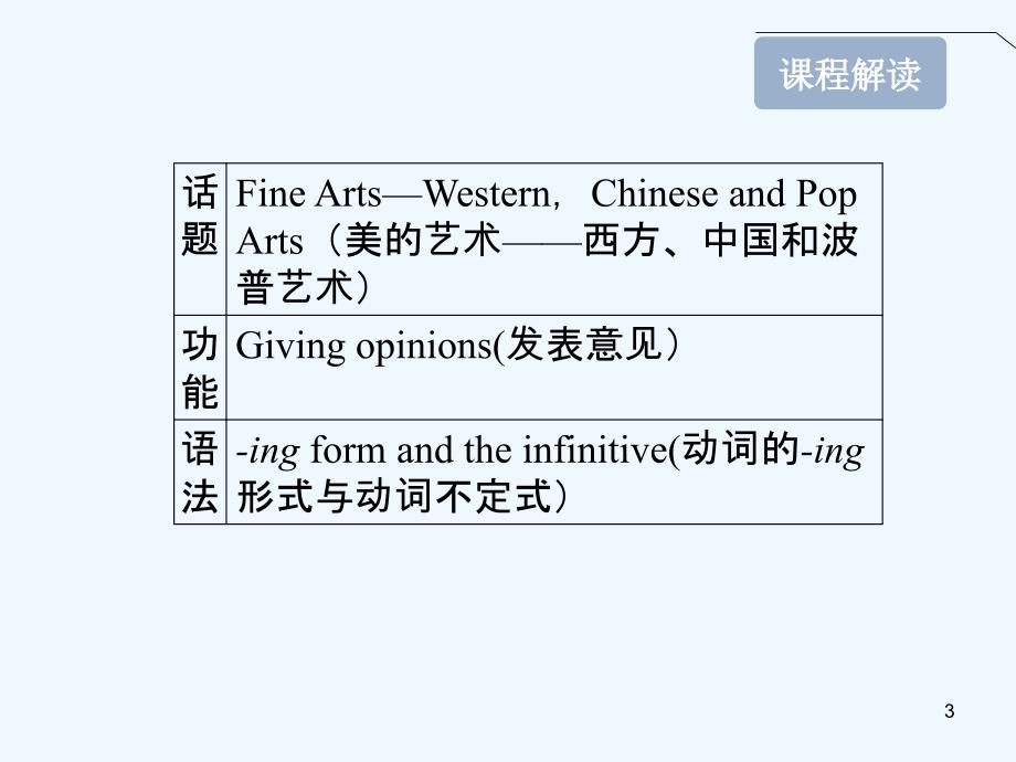 高考英语 Module 4 Fine Arts—Western课件 外研版版必修2_第3页