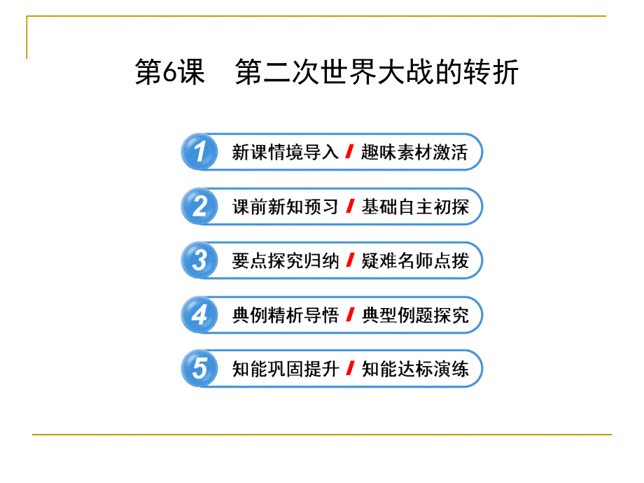 第二次世界大战的转折 课件（人教版选修3）_第1页