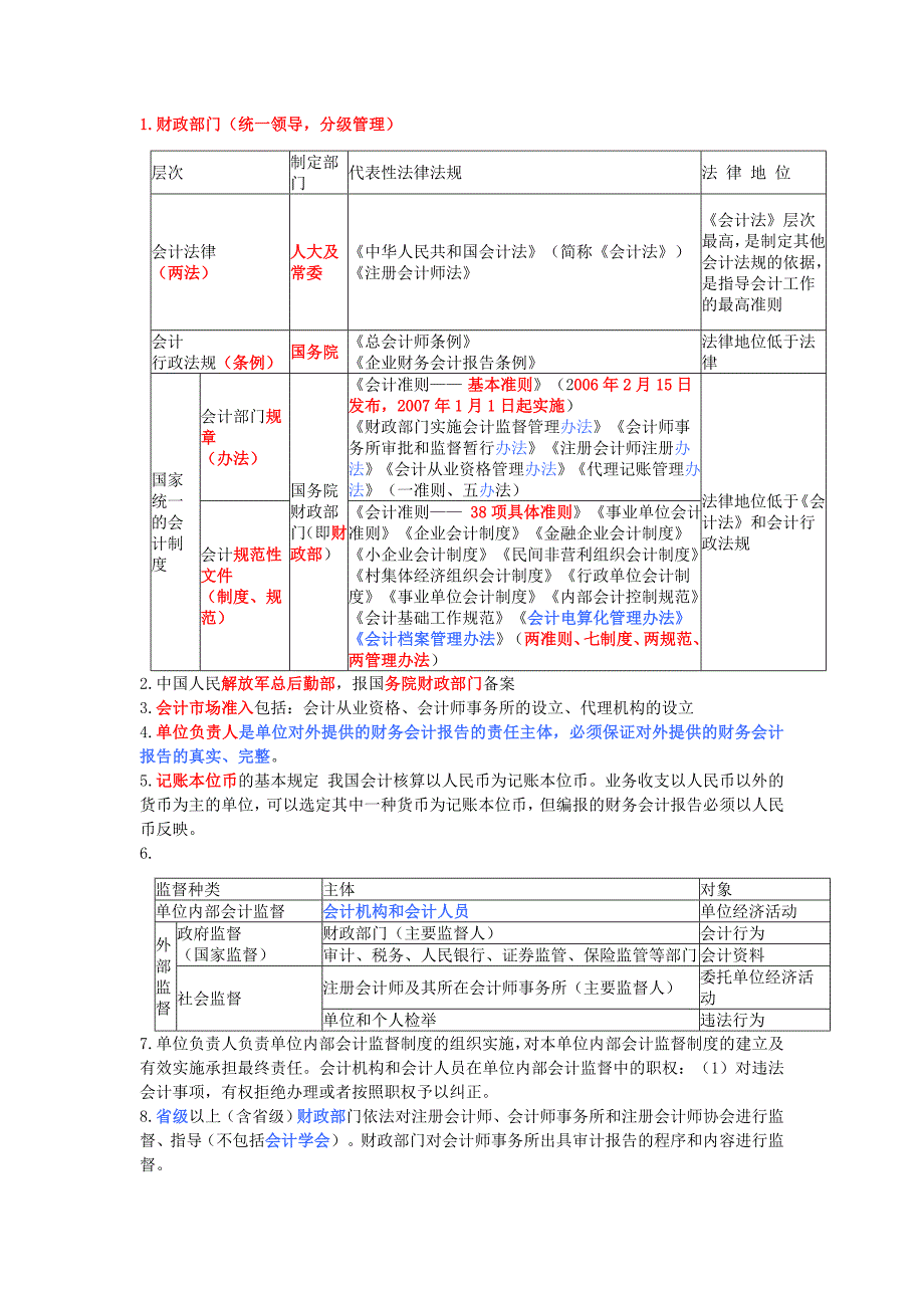 2013年会计从业资格考试财经法规140条精选._第1页