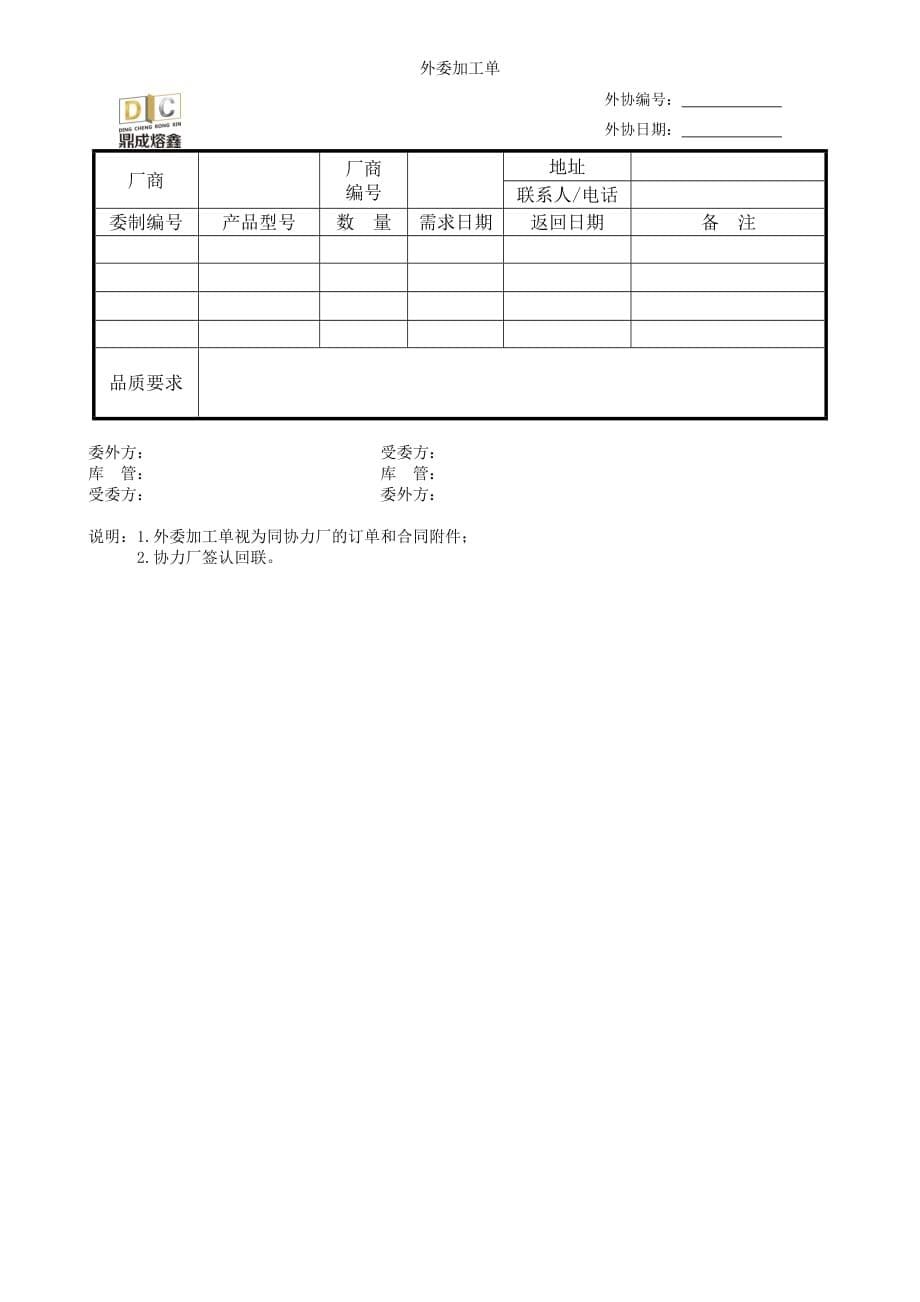 委托加工合同(简练)-_第5页