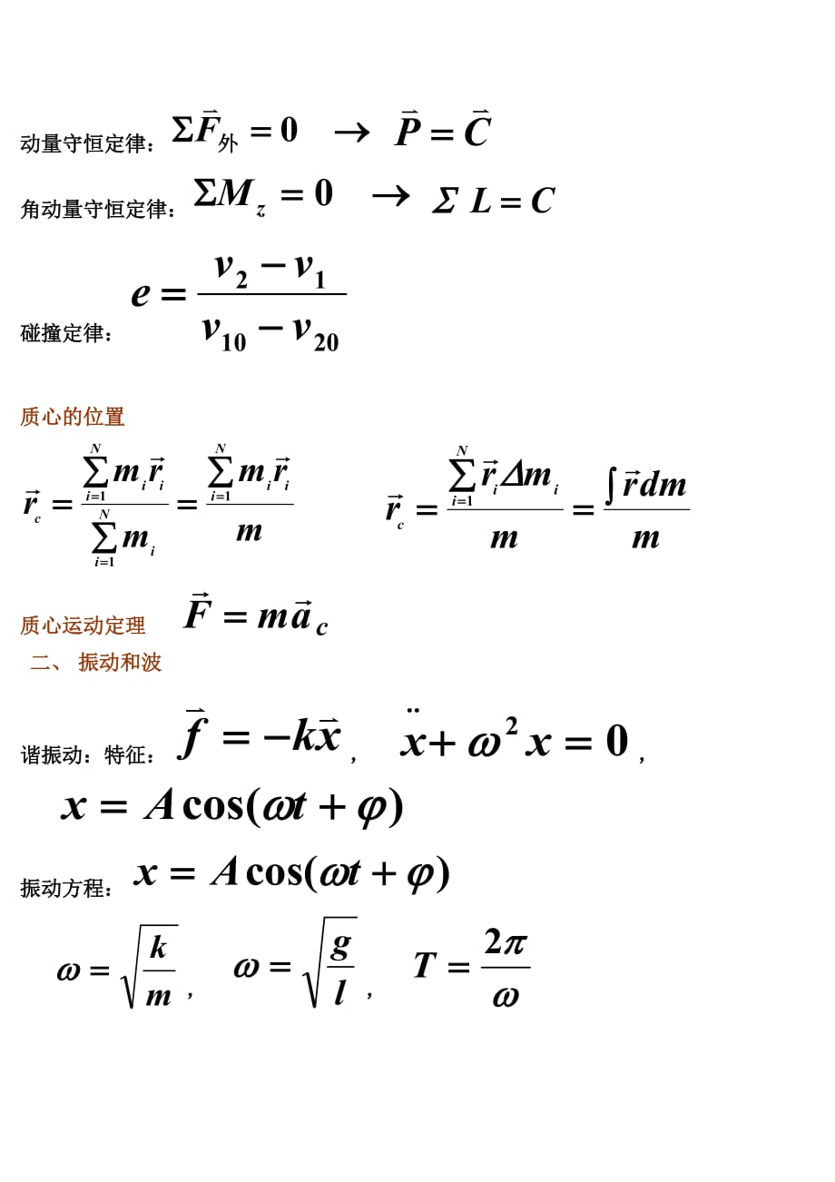 大学物理(上)复习08886.doc_第2页