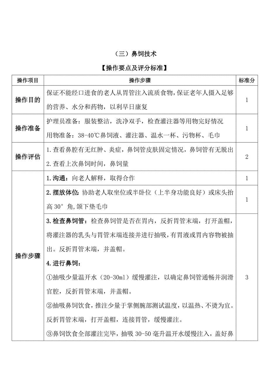 养老护理技术操作规范及评分标准-_第5页