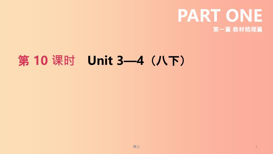 河北专版201X中考英语高分复习第一篇教材梳理篇第10课时Units3_4八下课件新版冀教版_第2页