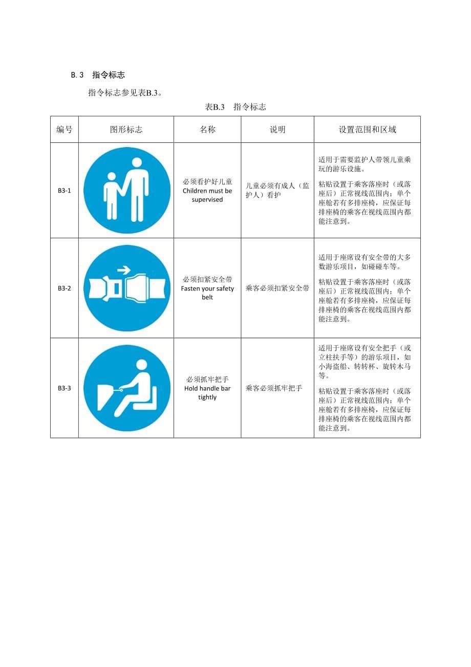 小型游乐设施供货商应提供的资料、专用安全标志、乘客须知和安全注意事项示例_第5页