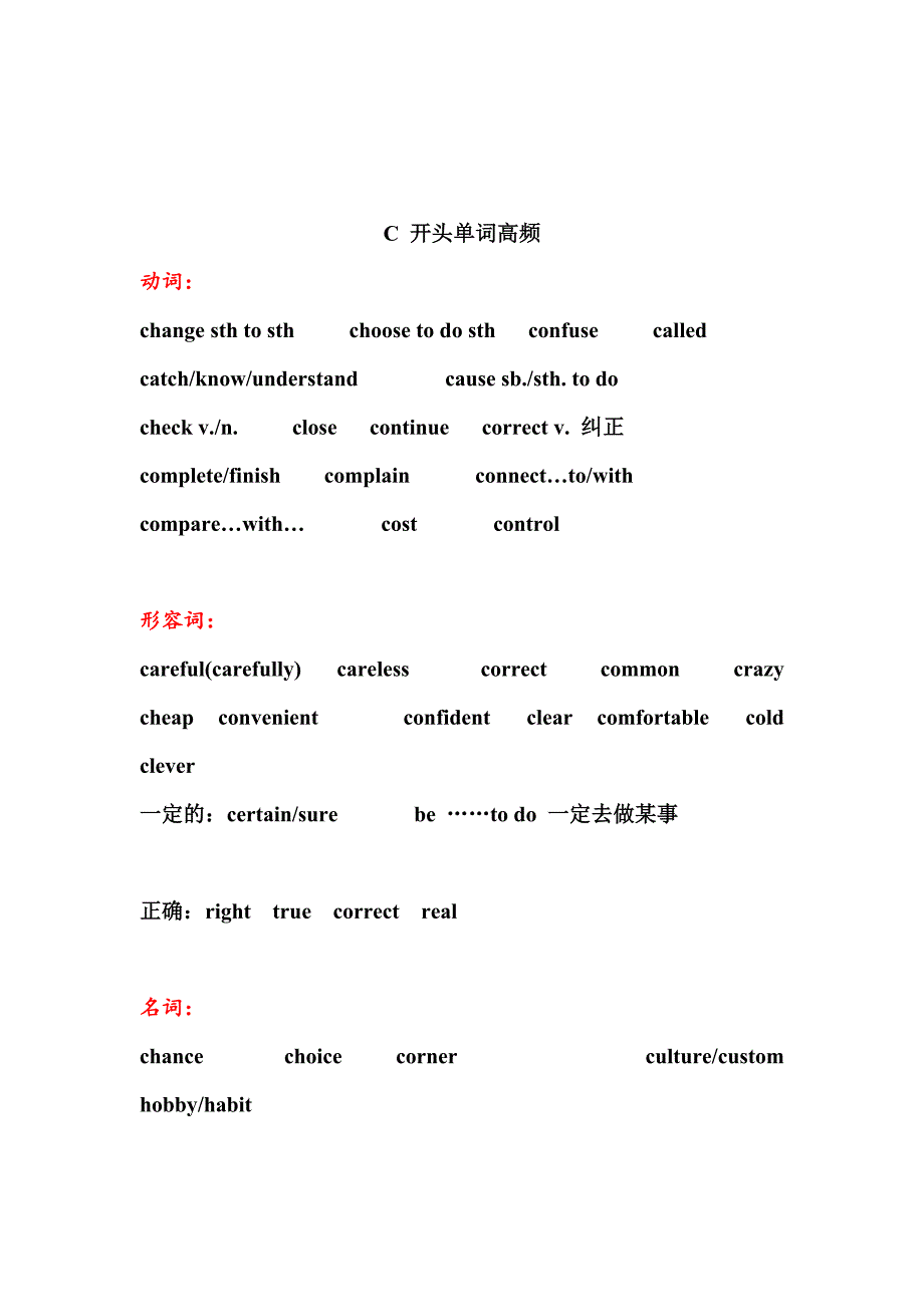 上海初三中考英语首字母高频词汇-_第2页