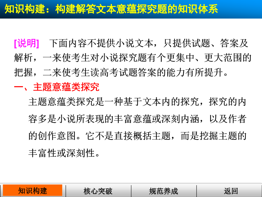 5届高考总复习【配套课件】：第二章第一节 小说 题型五 文本意蕴探究题_第3页