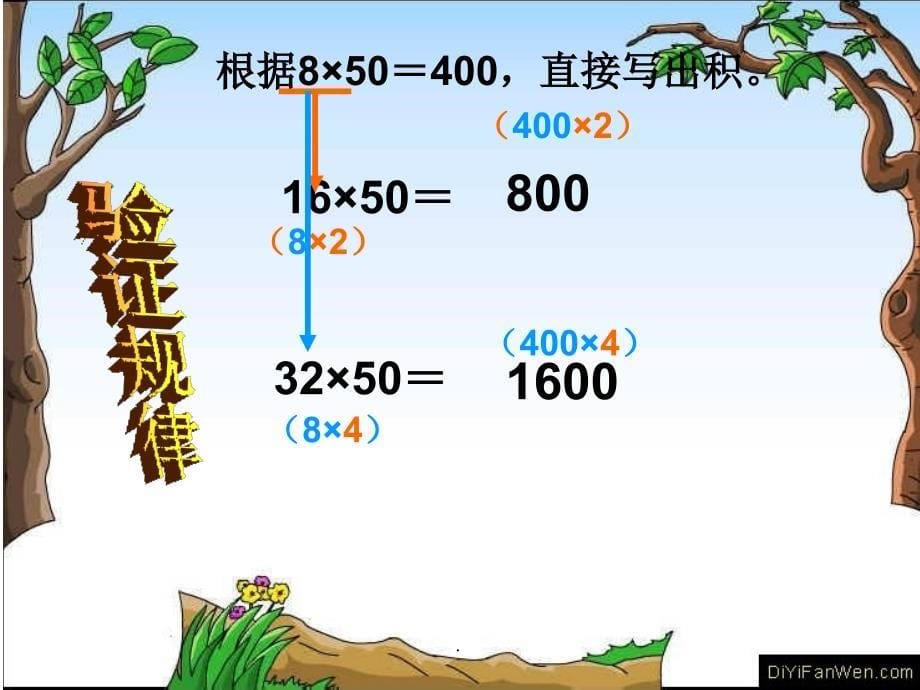 新人教版四年级数学上册《积的变化规律》1ppt课件_第5页