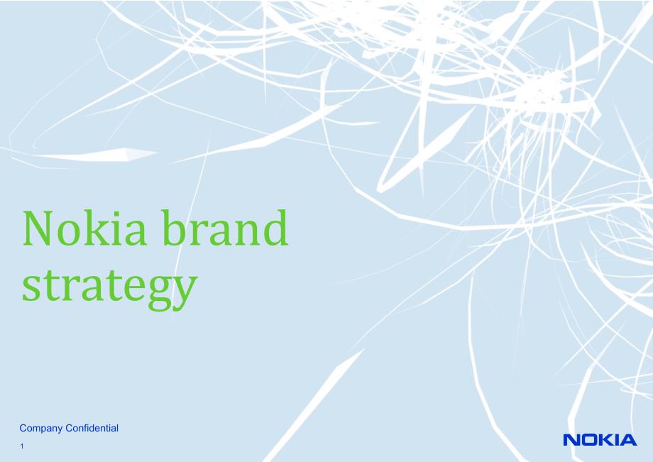 Brand strategy d deck诺基亚手机品牌策略 课件_第1页