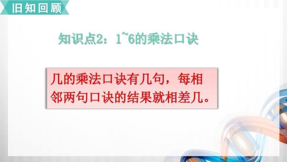 苏教版二年级数学上册第三单元《表内乘法（一）》复习课件_第5页