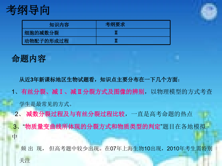 2010届高考复习课件：减数分裂._第2页