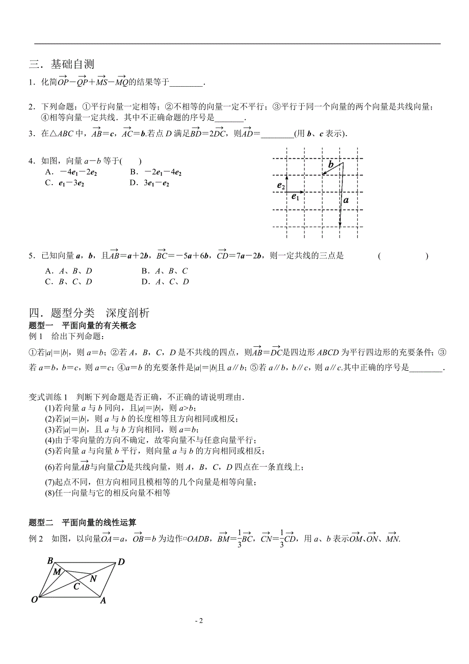 886编号高中数学-平面向量专题_第2页