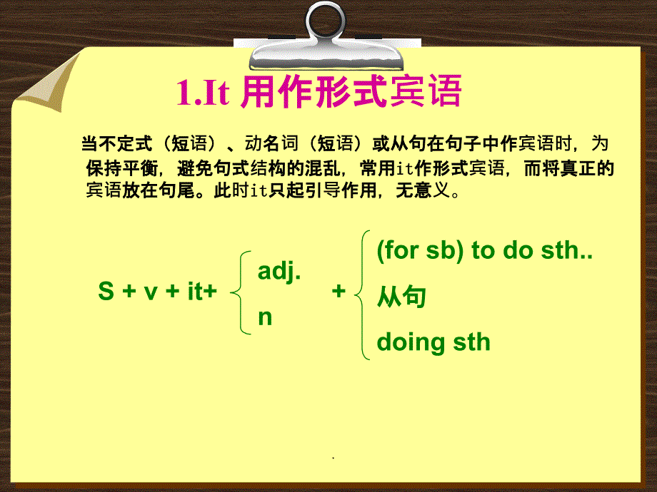 it做形式主语或宾语的用法ppt课件_第3页