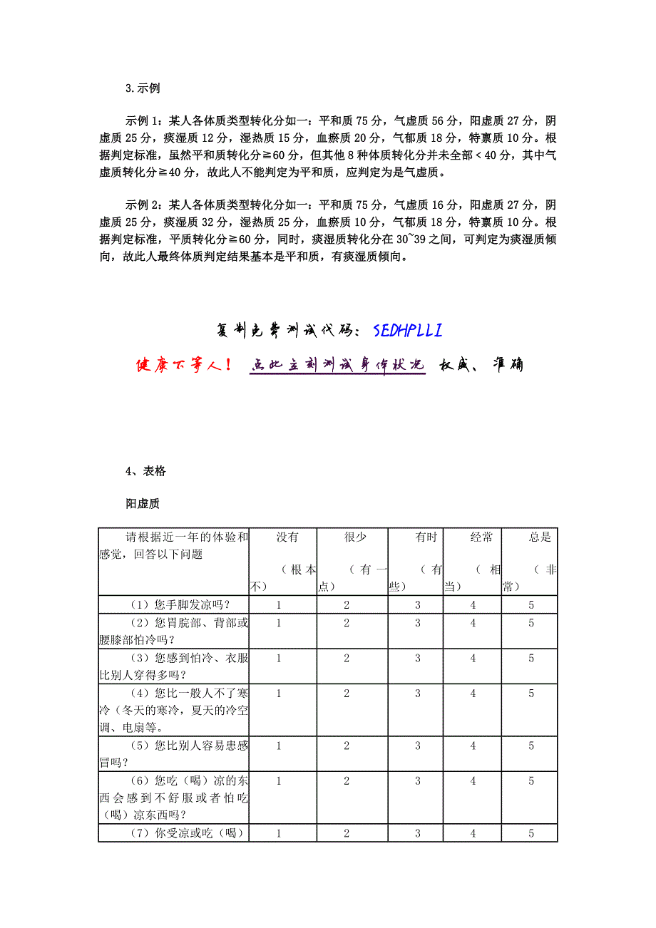 1670编号中医体质辨识标准(最好)_第2页