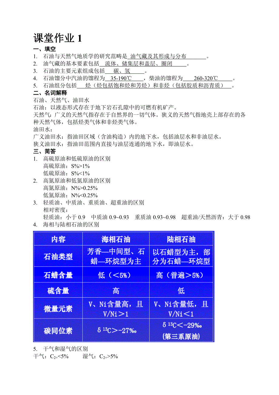 石油天然气地质学D复习资料—地大(武汉)地空学院复习资料.doc_第1页