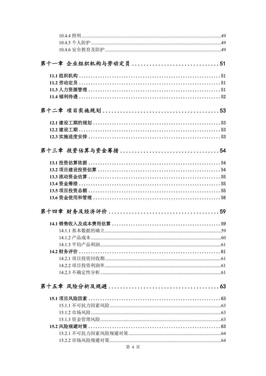 高温胶生产建设项目可行性研究报告_第5页