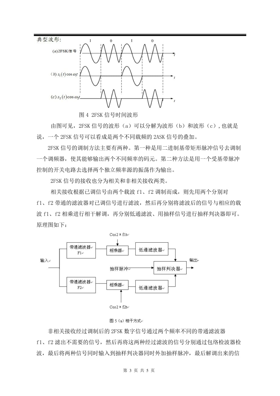 基于MATLAB的2ASK和2FSK调制仿真(通信原理实验报告)new.doc_第3页