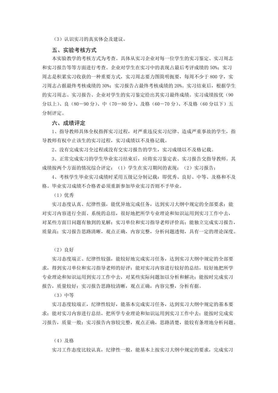 专业实习大纲(独立).doc_第4页