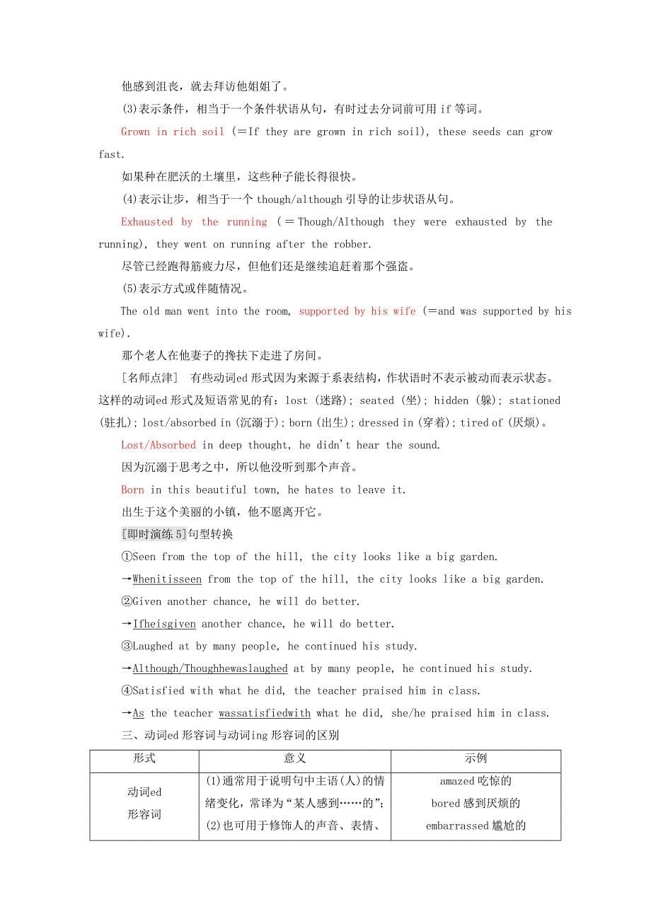 高中英语 Unit 3 Science versus natureSection Ⅳ Grammar &ampamp;amp; Writing教学案 牛津译林版必修5_第5页