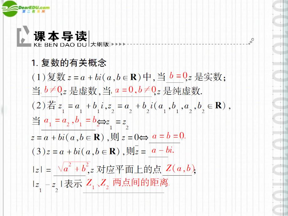 高三数学第一轮复习 第六章《平面向量和复数》课件6-5_第3页