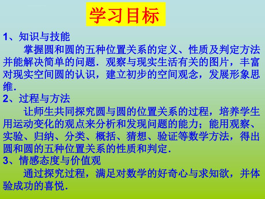 《 圆与圆的位置关系》课件_第2页