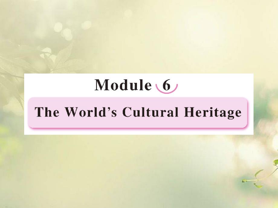 【成才之路】高中英语 Moudle6-1 Introduction课件 外研选修7_第1页