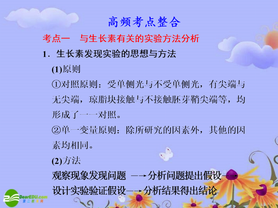 【步步高】浙江专用高考生物大二轮复习 专题五 第三讲 植物的激素调节课件 浙科_第4页