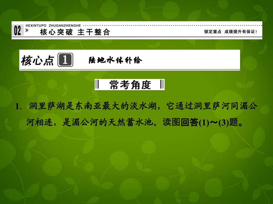 【步步高】高考地理二轮复习 第1部分 专题2 第3讲 水体运动规律课件_第4页