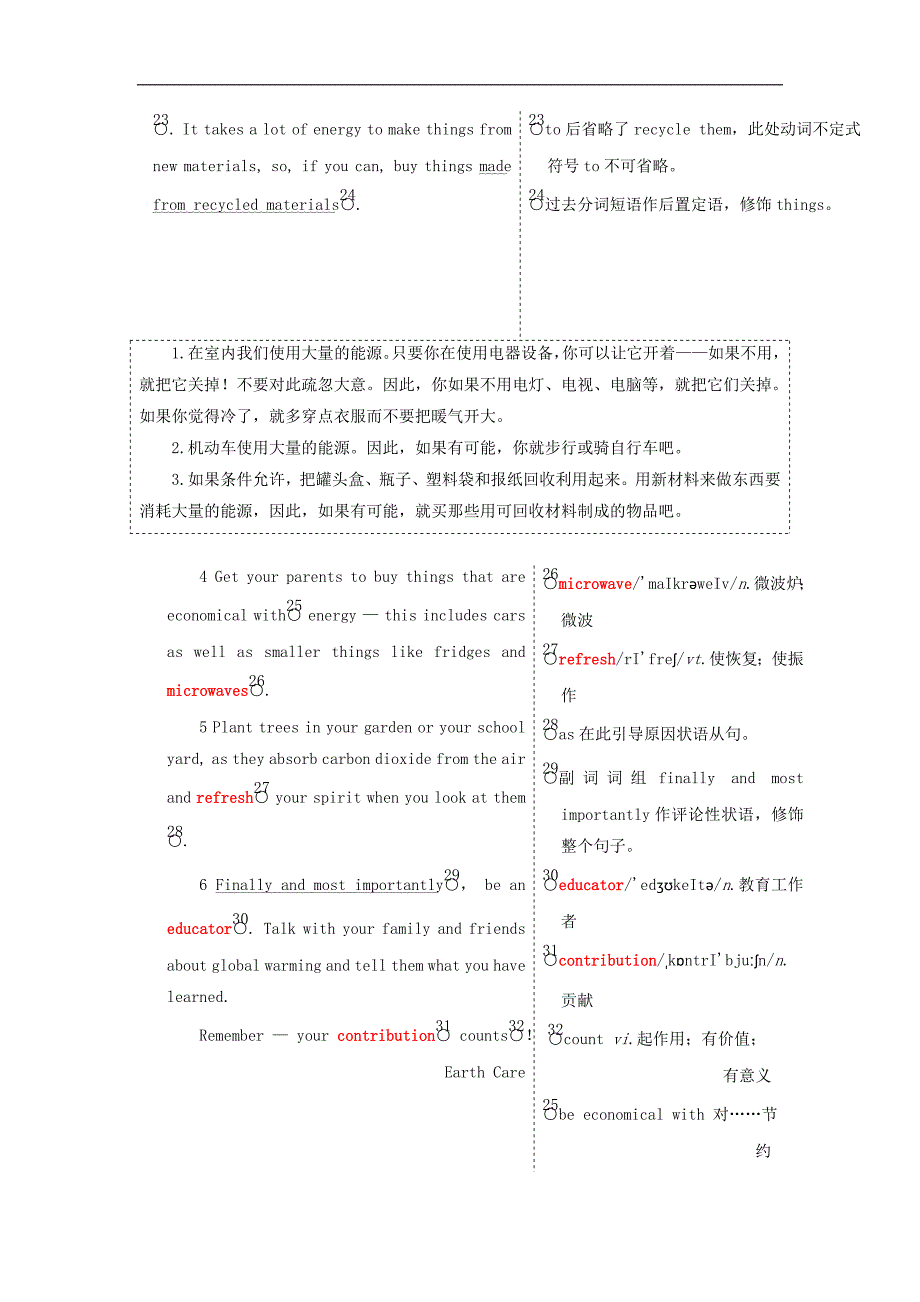 高中英语 Unit 4 Global warming Section Ⅳ Learning about Language amp；Using Language教学案 新人教版选修6_第3页