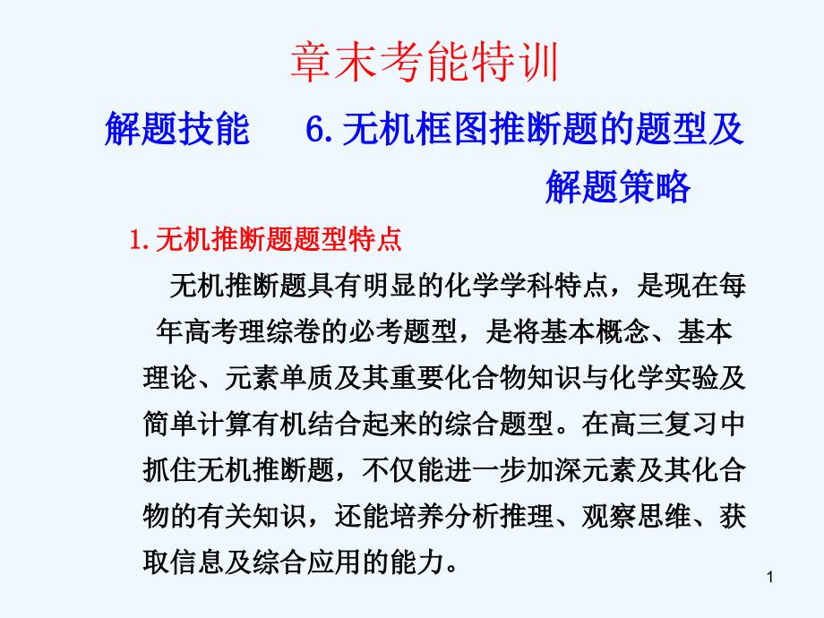 高三化学一轮复习 第七章 章末考能特训课件 人教大纲_第1页