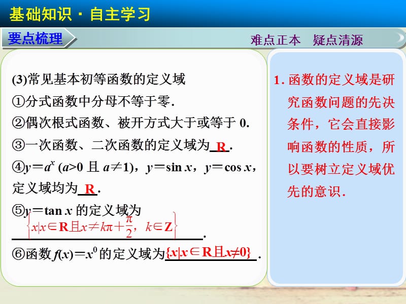 【步步高】高三数学大一轮复习 2.2函数的定义域、值域及解析式课件 理 苏教_第3页