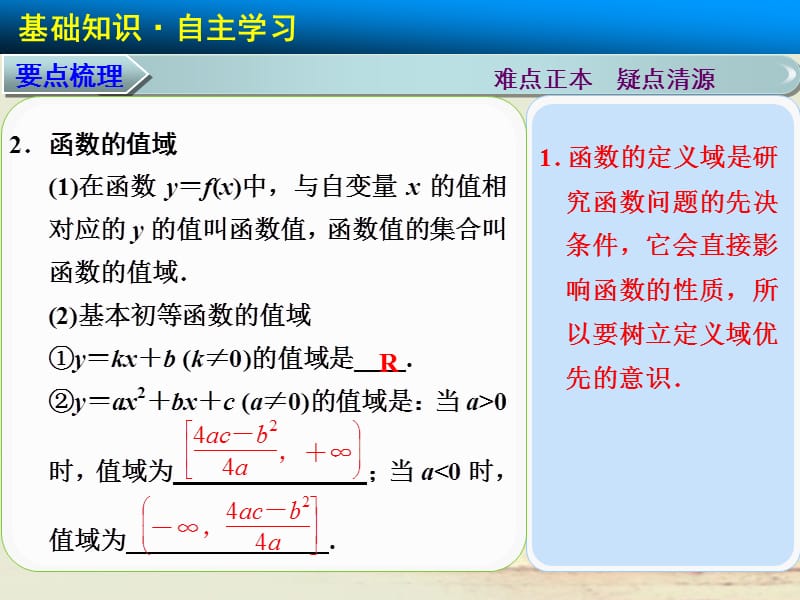 【步步高】高三数学大一轮复习 2.2函数的定义域、值域及解析式课件 理 苏教_第4页