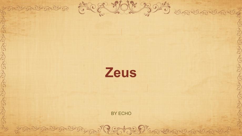 Zeus希腊神话宙斯简介课件_第1页