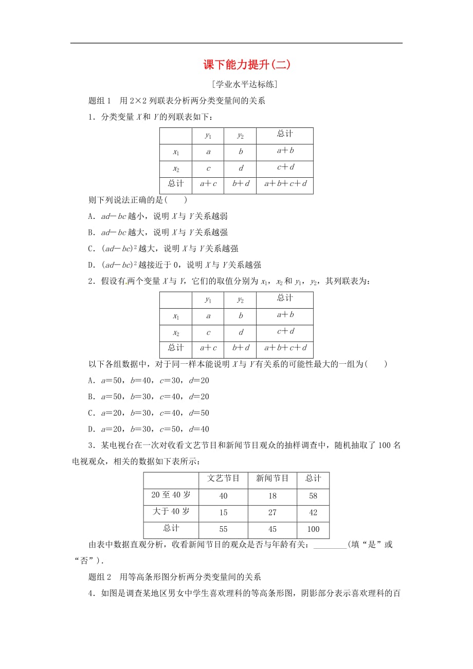 高中数学 课下能力提升（二）新人教A版选修1-2_第1页