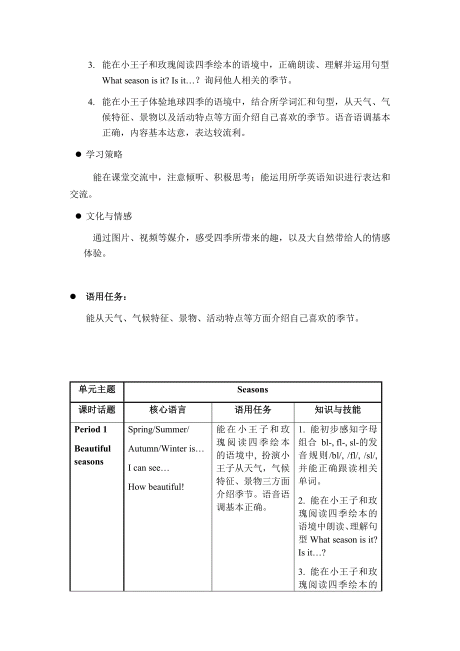 牛津上海版（试用本）三年级下册英语Module 3 Unit3 Seasons第二课时教案_第3页