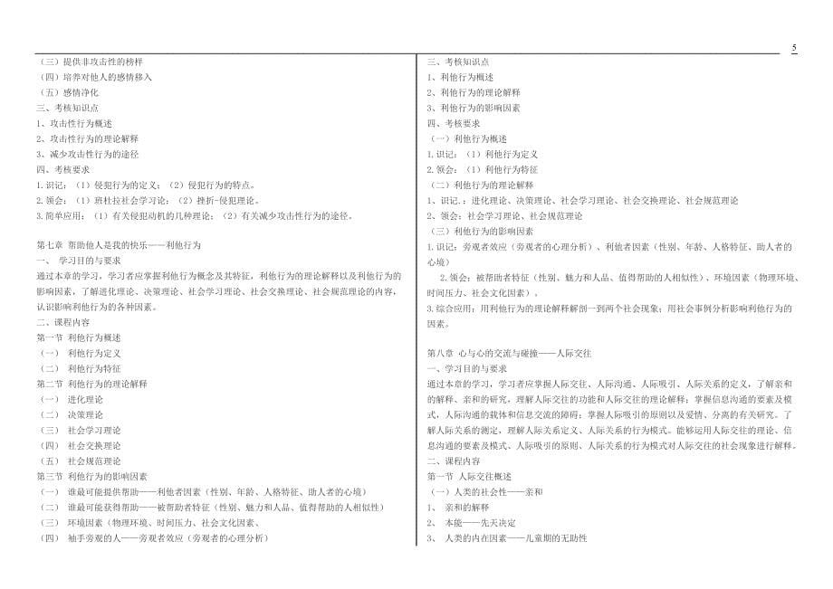 上海 社会心理学一 0266考纲.doc_第5页