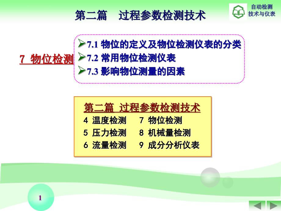 自动检测技术与仪表物位检测课件_第1页