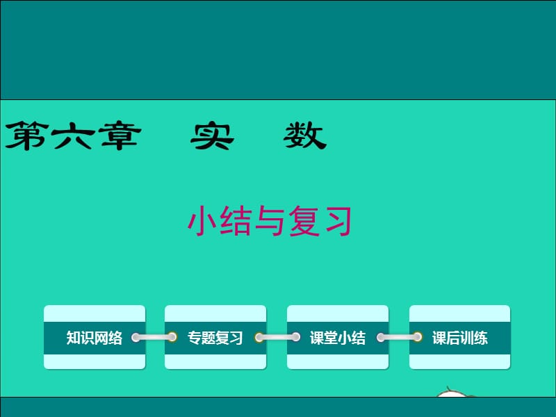 七年级数学下册第六章实数小结与复习教学课件新版新人教版_第1页