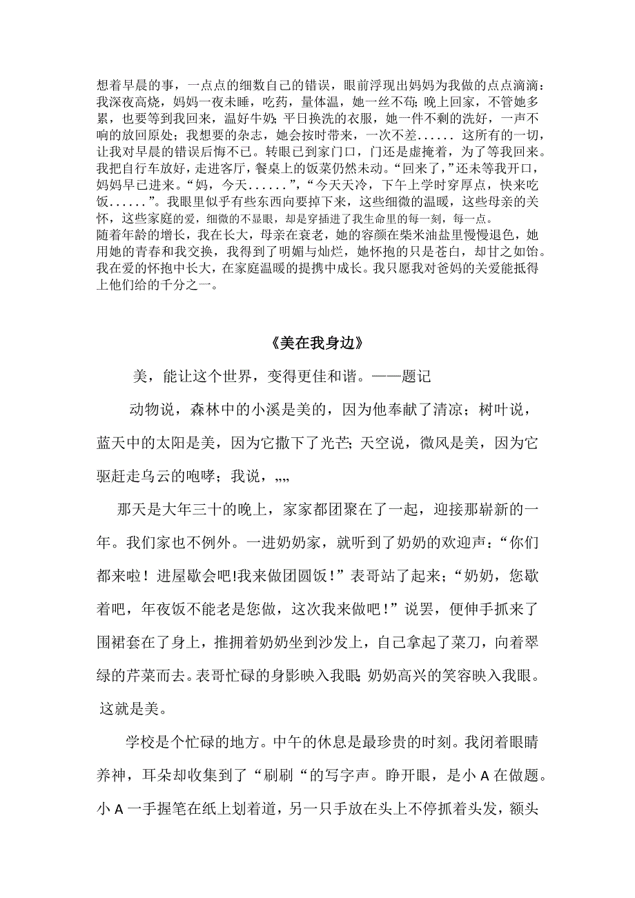 八年级语文下册期末复习十大作文及范文-_第2页