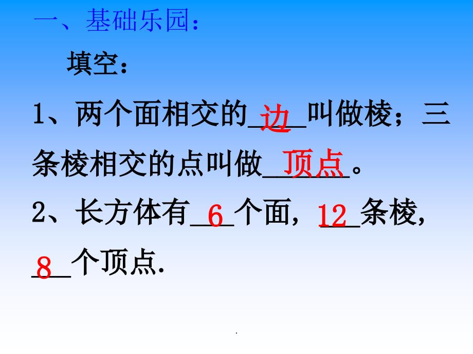 新人教版五年级数学下册正方体的认识ppt课件_第2页