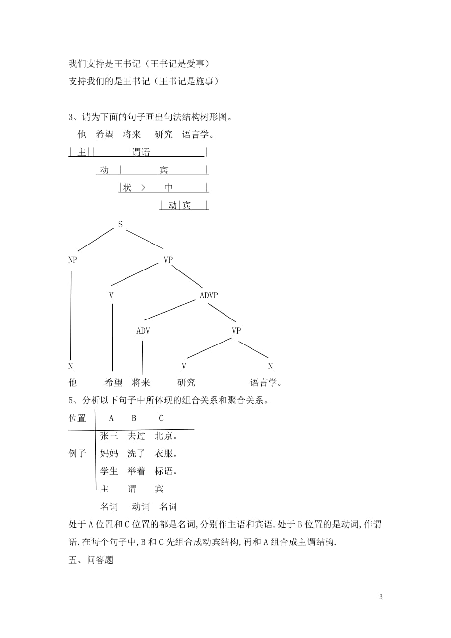 修订版《语言学纲要》第四章语法答案-_第3页